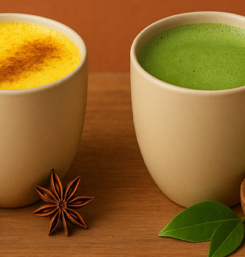 راز کاهش وزن با رژیم شیر زردچوبه و ماچا لته